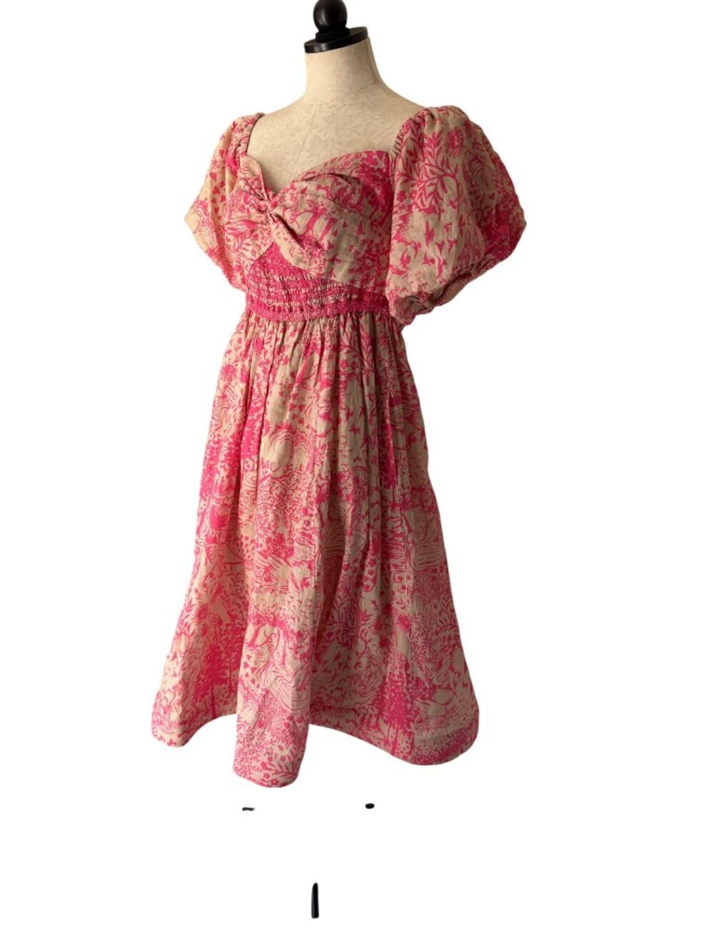 Hope for Flowers by Tracy Reese Womens Twist Frock A-line Midi Dress Size M Pink - Picture 4 of 12